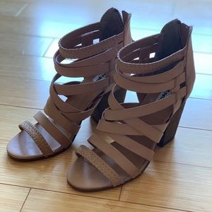 “Feeling Strappy” Nude Heels *BRAND NEW*